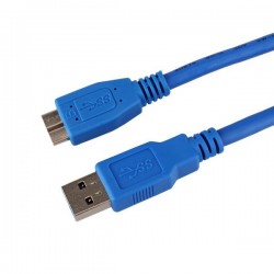 1.5m USB 3.0 Type A Male to Micro B Extension Cable for Data
