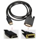 1.8M Display Port to 24 + 1 pin DVI Male Video Adapter Cable 1.8M Display Port to 24 + 1 pin DVI Male Video Adapter Cable