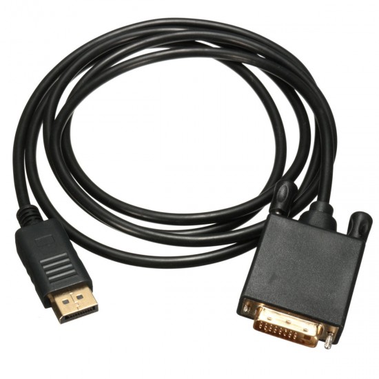1.8M Display Port to 24 + 1 pin DVI Male Video Adapter Cable 1.8M Display Port to 24 + 1 pin DVI Male Video Adapter Cable