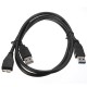 1M USB 3.0 A Male to Micro B Power Extension Y Cable for HDD PC