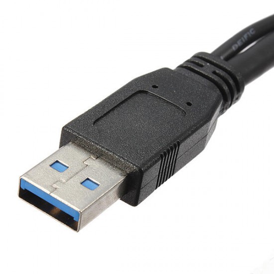 1M USB 3.0 A Male to Micro B Power Extension Y Cable for HDD PC 1M USB 3.0 A Male to Micro B Power Extension Y Cable for HDD PC