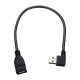 1PCS USB A female to USB A Male Right Angle Connector Cable F/M 1PCS USB A female to USB A Male Right Angle Connector Cable F/M