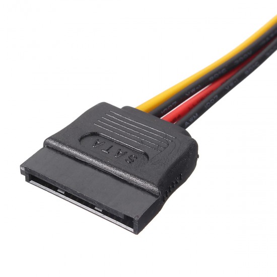 1x SATA 15 Pin Female to Molex IDE 4 Pin Male Power Cable