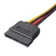 1x SATA 15 Pin Female to Molex IDE 4 Pin Male Power Cable
