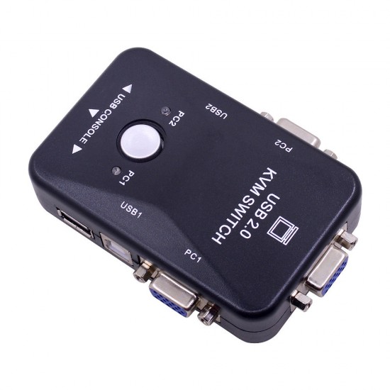 2-In-1-Out 2 Port USB 2.0 KVM Switch Switcher 1920*1440 VGA Switch Splitter Adapter 2-In-1-Out 2 Port USB 2.0 KVM Switch Switcher 1920*1440 VGA Switch Splitter Adapter