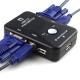 2-In-1-Out 2 Port USB 2.0 KVM Switch Switcher 1920*1440 VGA Switch Splitter Adapter 2-In-1-Out 2 Port USB 2.0 KVM Switch Switcher 1920*1440 VGA Switch Splitter Adapter