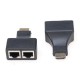 2 Pcs High Definition Multimedia Interface to Dual RJ45 Extender Support 1080P 3D For HDTV HDPC STB