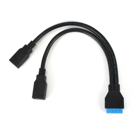 20 Pin to Double USB 3.0 Data Cable for PC 20 Pin to Double USB 3.0 Data Cable for PC