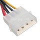 2X4Pin IDE Molex to 2 Serial ATA SATA Splitter Hard Drive Power Cable
