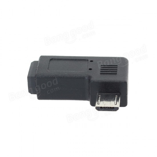 Mini USB Female to Micro USB Male Adapter Black