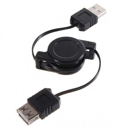 Retractable USB Extension Cable (75cm-Length)