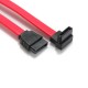 Right Angle To Straight SATA HDD Hard Driver Power Cable Red