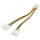 12V PCI-E 8 Pins to 2x 5.25 Inch Graphics Card HDD Power Adapter Cable Lead Wire