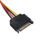 20cm Small 4Pin Female to 15Pin Male SATA Power Cable