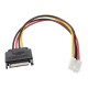 20cm Small 4Pin Female to 15Pin Male SATA Power Cable