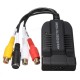 1080P HD AV and S-Video To HDMI Audio Adapter Converter with USB Cable for HDTV DVD