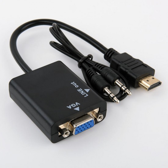 1080P High-Definition Multimedia Interface to VGA Adapter Digital to Analog Convertor Video Cable for XBOX PS3 HDTV PC 1080P High-Definition Multimedia Interface to VGA Adapter Digital to Analog Convertor Video Cable for XBOX PS3 HDTV PC