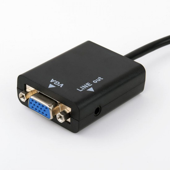 1080P High-Definition Multimedia Interface to VGA Adapter Digital to Analog Convertor Video Cable for XBOX PS3 HDTV PC 1080P High-Definition Multimedia Interface to VGA Adapter Digital to Analog Convertor Video Cable for XBOX PS3 HDTV PC