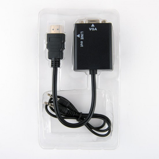 1080P High-Definition Multimedia Interface to VGA Adapter Digital to Analog Convertor Video Cable for XBOX PS3 HDTV PC 1080P High-Definition Multimedia Interface to VGA Adapter Digital to Analog Convertor Video Cable for XBOX PS3 HDTV PC