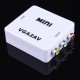 1080P Mini VGA to AV RCA Converter VGA2AV/CVBS Adapter for PC to HD TV Converter SXGA Video Cable 1080P Mini VGA to AV RCA Converter VGA2AV/CVBS Adapter for PC to HD TV Converter SXGA Video Cable