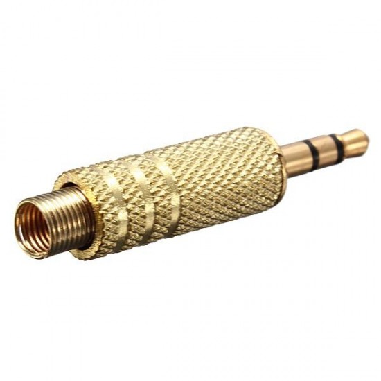 10X3.5mm 3Pole Golden Male Repair Headphones Audio Jack Plug Connector 10X3.5mm 3Pole Golden Male Repair Headphones Audio Jack Plug Connector