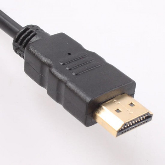 1.5M Gold Plated High Definition Multimedia Interface Male to VGA HD-15 Pin Male Video Cable 1.5M Gold Plated High Definition Multimedia Interface Male to VGA HD-15 Pin Male Video Cable