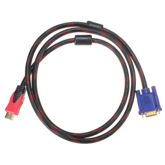 1.5m 1080P High Definition Male to VGA Male Video AV Converter Adapter Cable for DVD HDTV PC