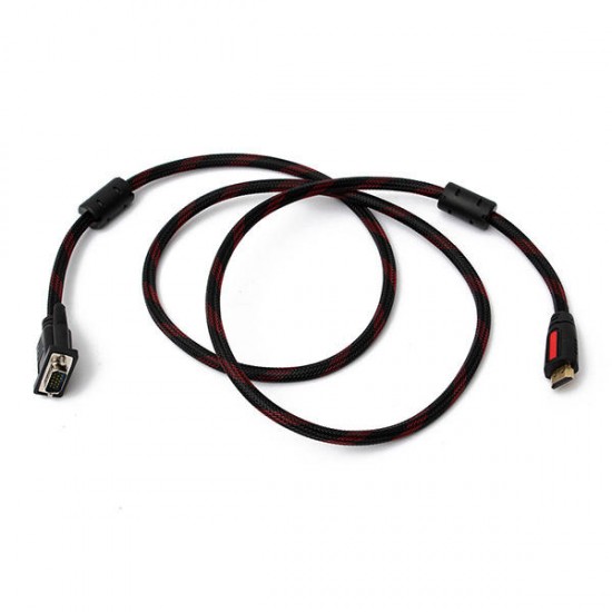 1.5m HD Multimedia Interface Male to VGA 15 Pin Gold Plated Converter AV Cable For Blue Ray Player 1.5m HD Multimedia Interface Male to VGA 15 Pin Gold Plated Converter AV Cable For Blue Ray Player