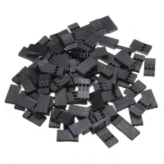 100 PCS 1P+ 3P Dupont Jumper Wire Housing + Female Pin Connector 2.54mm Interval