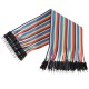 40pcs 30cm Male to Male Color Ribbon Line Cable Jump Wire For Arduino