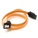 450mm Right Angle Yellow SATA ATA RAID Data HDD Hard Drive Signal Cable