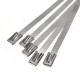 4.6x300mm Stainless Steel PVC Coated Self Locking Cable Organizer Ties 4.6x300mm Stainless Steel PVC Coated Self Locking Cable Organizer Ties