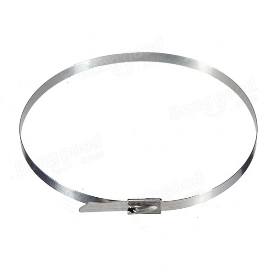 4.6x300mm Stainless Steel PVC Coated Self Locking Cable Organizer Ties 4.6x300mm Stainless Steel PVC Coated Self Locking Cable Organizer Ties