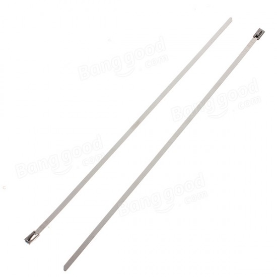 4.6x300mm Stainless Steel PVC Coated Self Locking Cable Organizer Ties 4.6x300mm Stainless Steel PVC Coated Self Locking Cable Organizer Ties