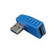90 Degree Right Angled USB 3.0 Male to USB 3.0 Female Adapter Converter USB Connector