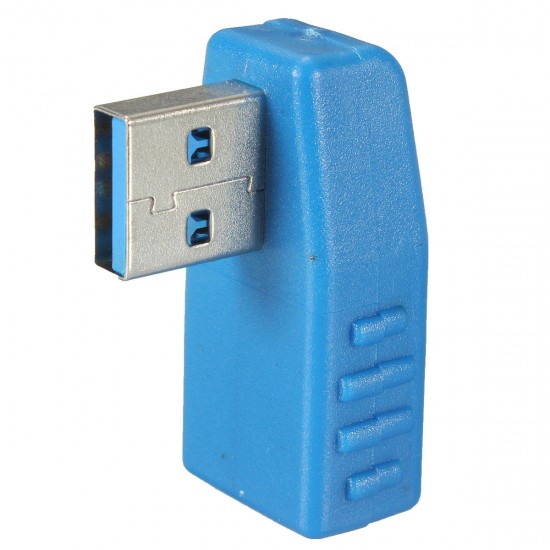 90 Degree Right Angled USB 3.0 Male to USB 3.0 Female Adapter Converter USB Connector