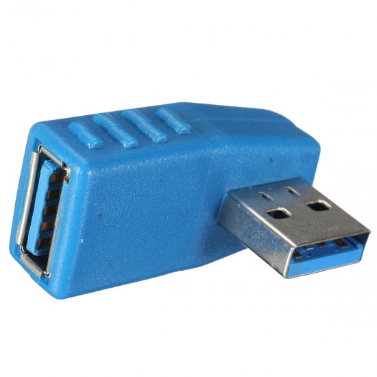 90 Degree Right Angled USB 3.0 Male to USB 3.0 Female Adapter Converter USB Connector