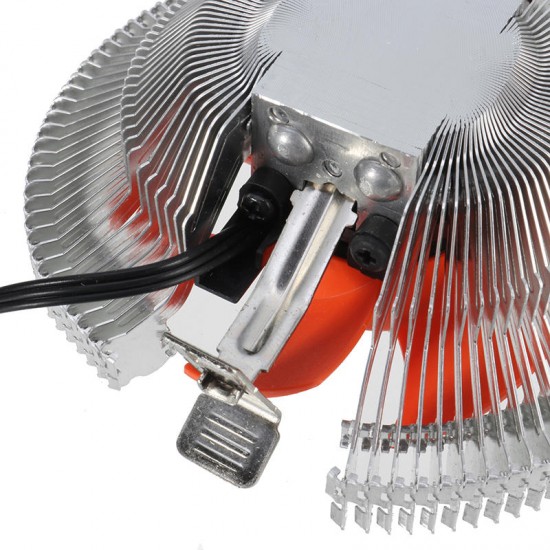 10*4cm 12V 3Pin CPU Quiet Cooling Fan Hydraulic Radiator For Intel LGA AMD