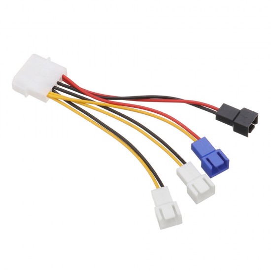 10cm Large 4 Pin IDE to 5V 12V 3 Pin CPU Cooling Fan Power Adapter Cable for Water Pump 10cm Large 4 Pin IDE to 5V 12V 3 Pin CPU Cooling Fan Power Adapter Cable for Water Pump