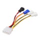 10cm Large 4 Pin IDE to 5V 12V 3 Pin CPU Cooling Fan Power Adapter Cable for Water Pump 10cm Large 4 Pin IDE to 5V 12V 3 Pin CPU Cooling Fan Power Adapter Cable for Water Pump