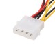 10cm Large 4 Pin IDE to 5V 12V 3 Pin CPU Cooling Fan Power Adapter Cable for Water Pump 10cm Large 4 Pin IDE to 5V 12V 3 Pin CPU Cooling Fan Power Adapter Cable for Water Pump