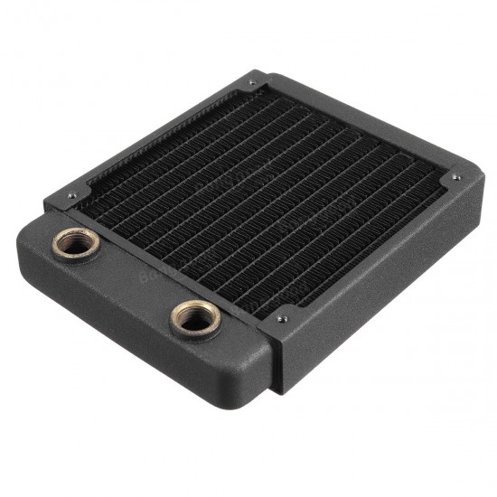 120mm 12 Tubes G1/4 Thread Red Copper Water Cooling Radiator Cooler 120mm 12 Tubes G1/4 Thread Red Copper Water Cooling Radiator Cooler