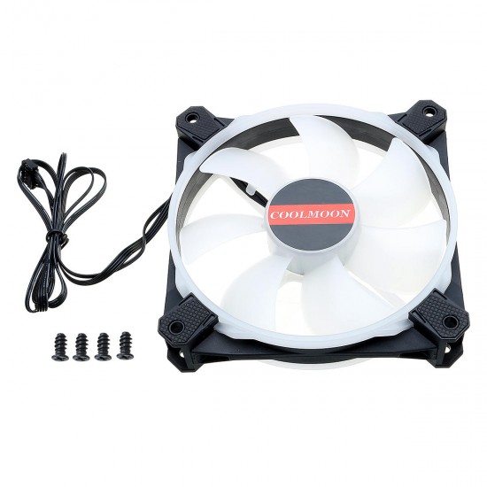 120mm 12V 1400 RPM Multi-Colored RGB PC Cooling Fan Cooler Heatsink