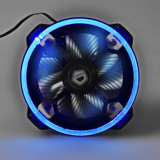 120mm 1600RPM DC 12V LED Effect CPU Cooling Fan For Intel AMD 3 Pin Hydraulic Bearing Fan