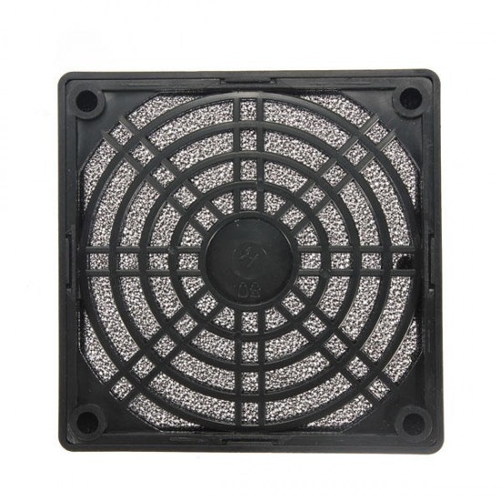 Dustproof Dust Filter for Computer Fan 80mm Black