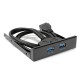 3.5" PC Computer Case Front Panel 2-Port USB 3.0 Floppy Drive Bay with Holder for 2.5 "HDD SSD 3.5" PC Computer Case Front Panel 2-Port USB 3.0 Floppy Drive Bay with Holder for 2.5 "HDD SSD