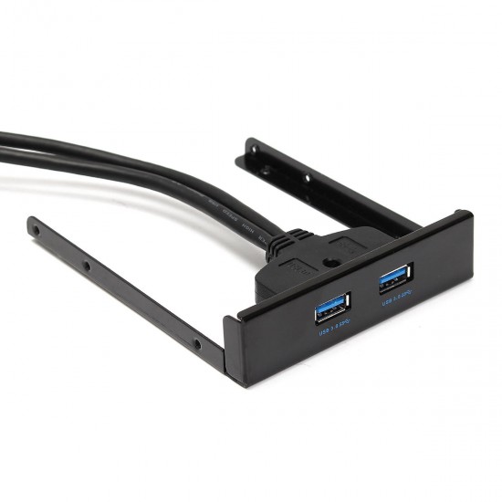 3.5" PC Computer Case Front Panel 2-Port USB 3.0 Floppy Drive Bay with Holder for 2.5 "HDD SSD 3.5" PC Computer Case Front Panel 2-Port USB 3.0 Floppy Drive Bay with Holder for 2.5 "HDD SSD