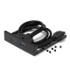 3.5" PC Computer Case Front Panel 2-Port USB 3.0 Floppy Drive Bay with Holder for 2.5 "HDD SSD 3.5" PC Computer Case Front Panel 2-Port USB 3.0 Floppy Drive Bay with Holder for 2.5 "HDD SSD