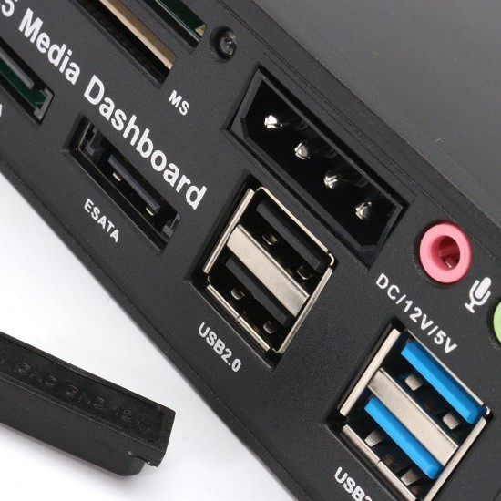 5.25 Inch USB3.0 Drive Bay SD TF Card Reader SATA USB Hub Audio Front Panel Media Dashboard 5.25 Inch USB3.0 Drive Bay SD TF Card Reader SATA USB Hub Audio Front Panel Media Dashboard
