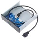 Ult Unite High Speed 4 USB3.0 Ports Hub Optical Drive Bay Front Panel for Desktop PC Case Ult Unite High Speed 4 USB3.0 Ports Hub Optical Drive Bay Front Panel for Desktop PC Case